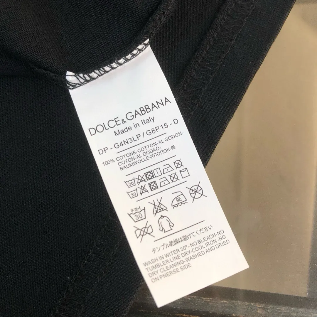 ，Dolce&gabbana Same Style T ！ DG Logo ！ ！ Breathable ， 。Premium ， ！ Same Style！ ：Black White Size：S-xx L
